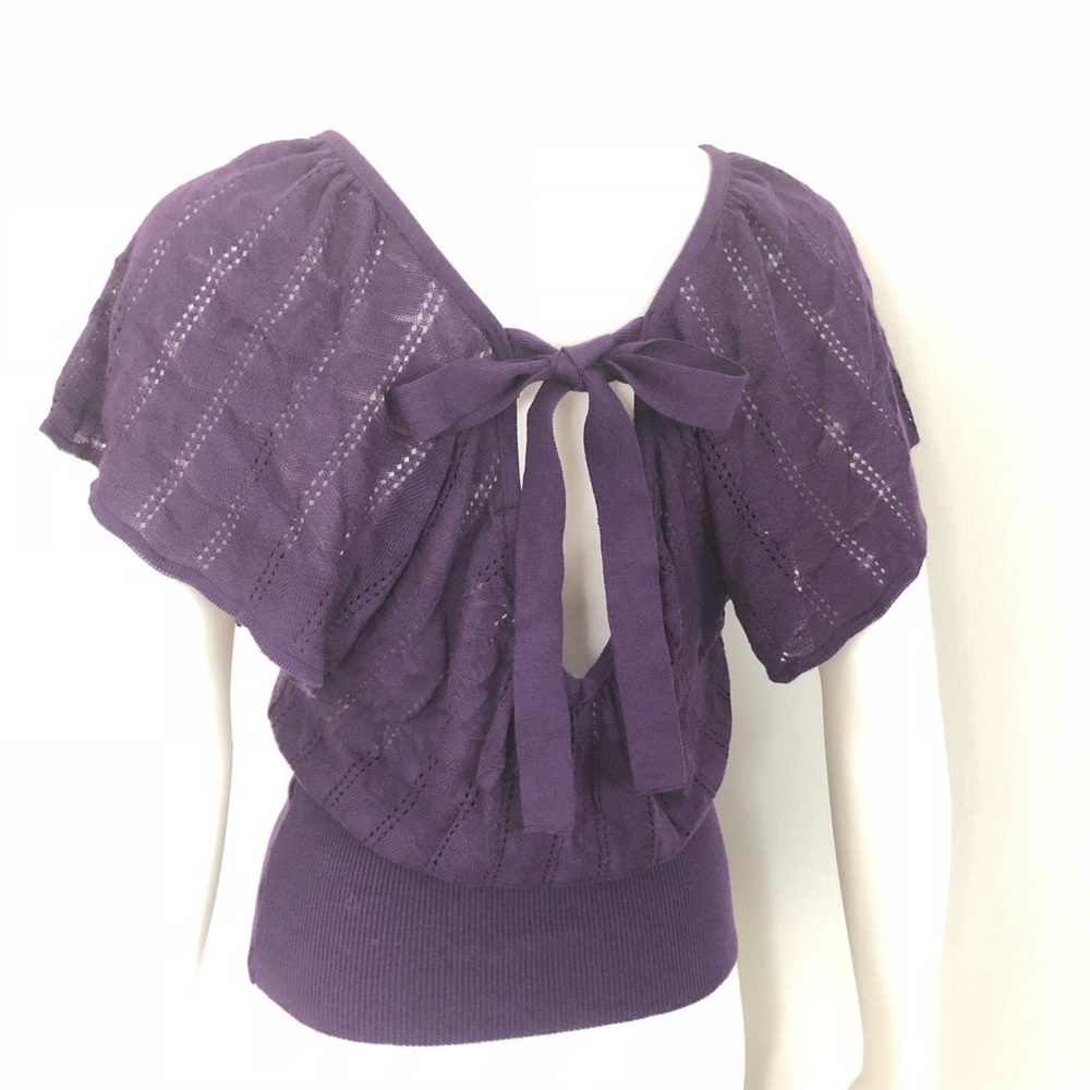 F21 purple sweater top